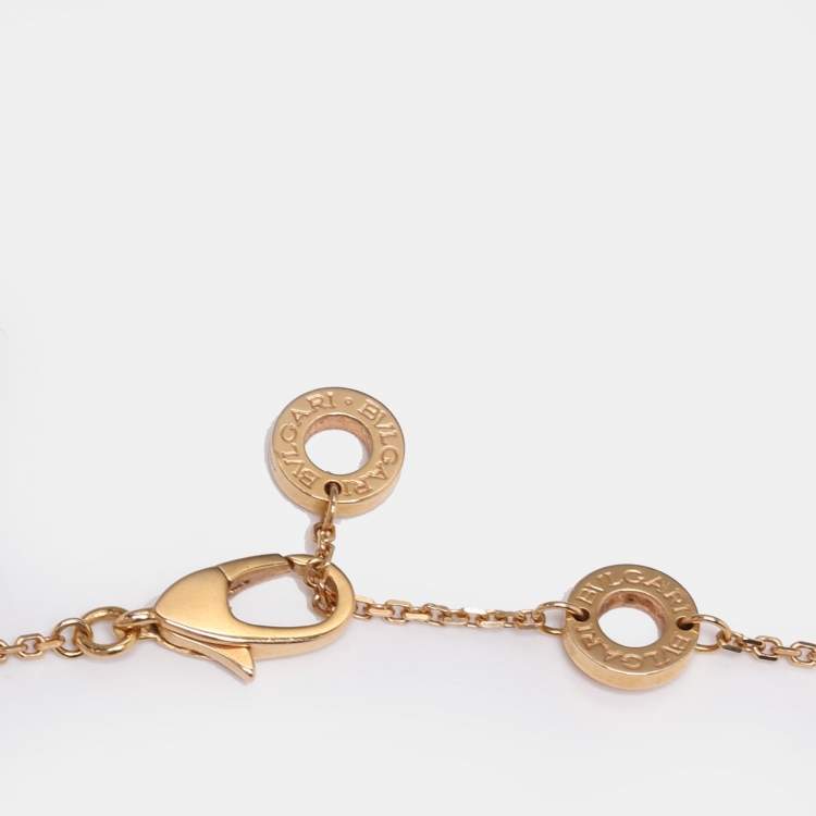 Pre Owned Bvlgari Divas' Dream Diamonds 18k Yellow Gold Necklace