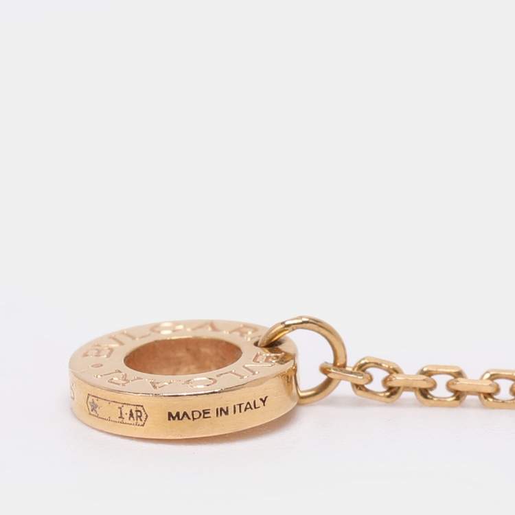 Pre Owned Bvlgari Divas' Dream Diamonds 18k Yellow Gold Necklace