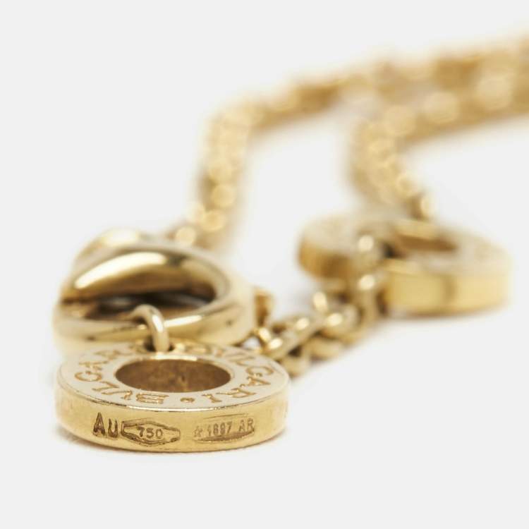 Pre Owned Bvlgari B.Zero1 18k Three Tone Gold Bracelet 