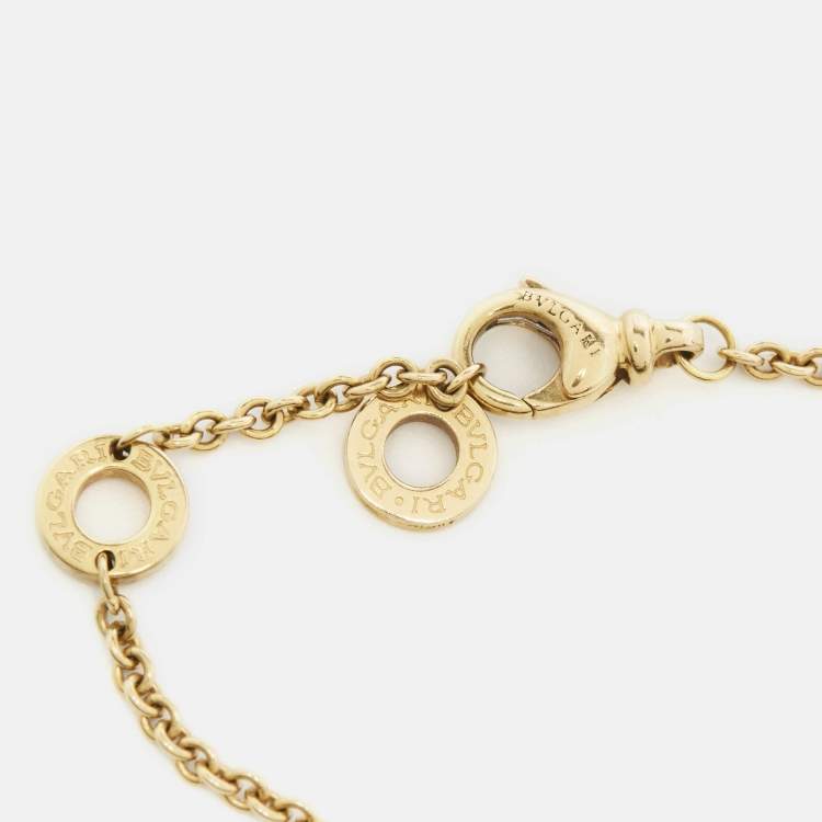 Pre Owned Bvlgari B.Zero1 18k Three Tone Gold Bracelet 