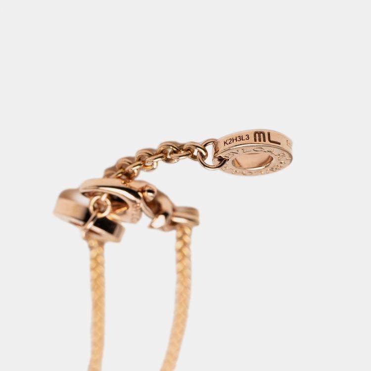 Pre Owned 18K Rose Gold Amethyst and Tourmaline Roman Sorbets Bracelet