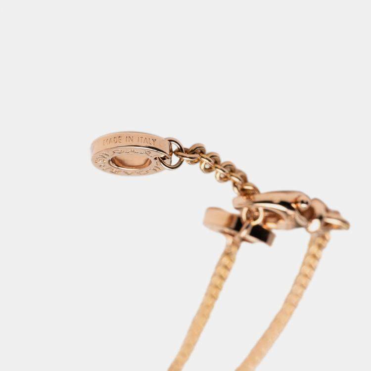 Pre Owned 18K Rose Gold Amethyst and Tourmaline Roman Sorbets Bracelet