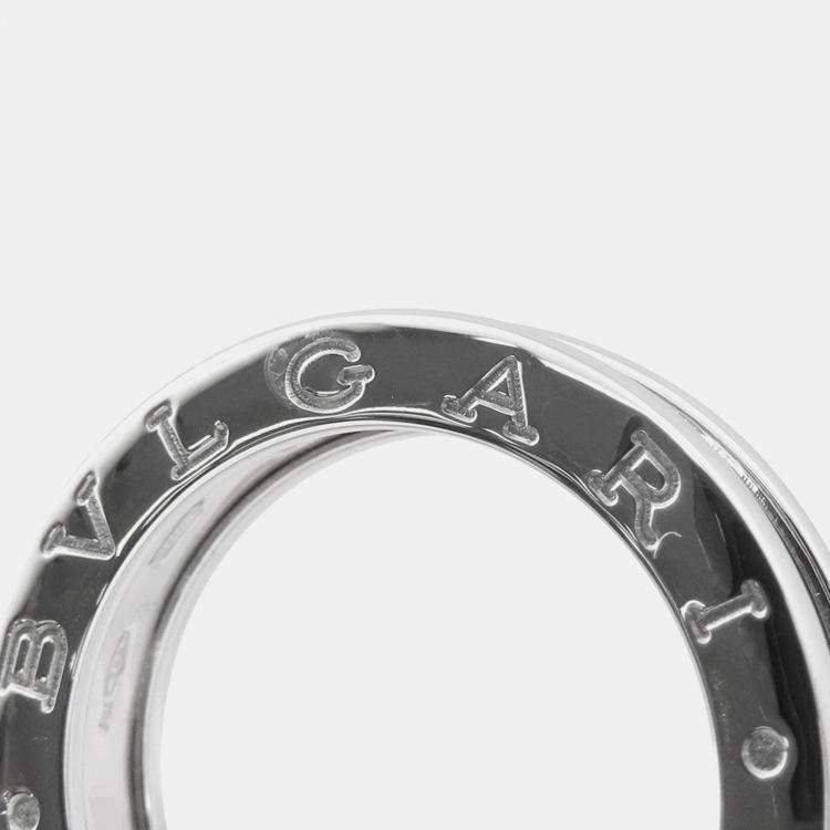 Pre Owned Bvlgari B.Zero1 1-Band 18K White Gold Ring EU 51