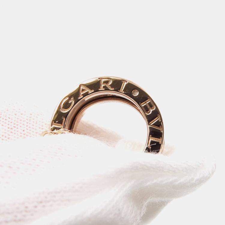 Pre Owned Bvlgari B.Zero1 Legend 18K Rose Gold Diamond Necklace