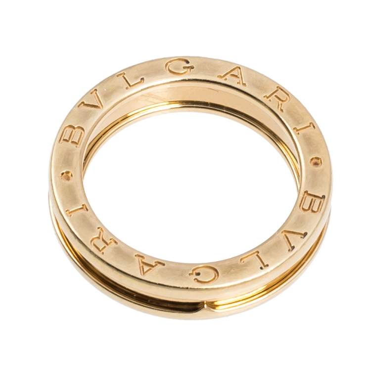 Pre Owned Bvlgari B.zero1 One-Band 18K Yellow Gold Ring 56