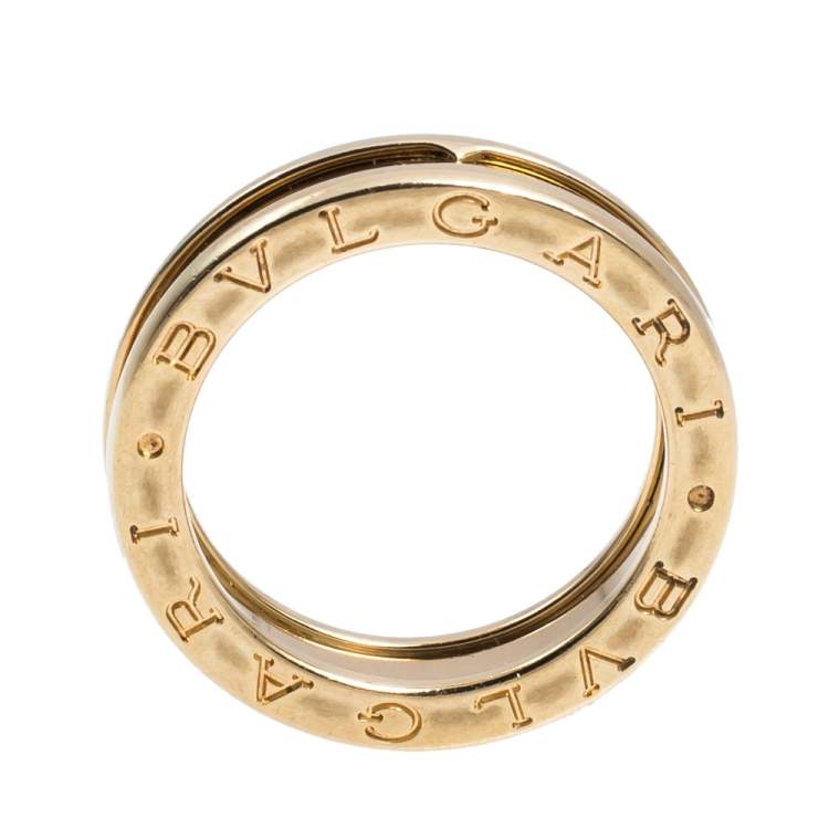 Pre Owned Bvlgari B.zero1 One-Band 18K Yellow Gold Ring 56