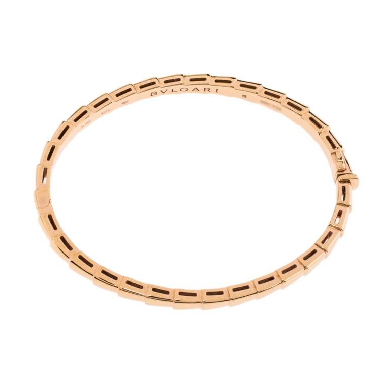 مملوكة مسبقًا Bvlgari Serpenti Viper 18K Rose Gold Bracelet S