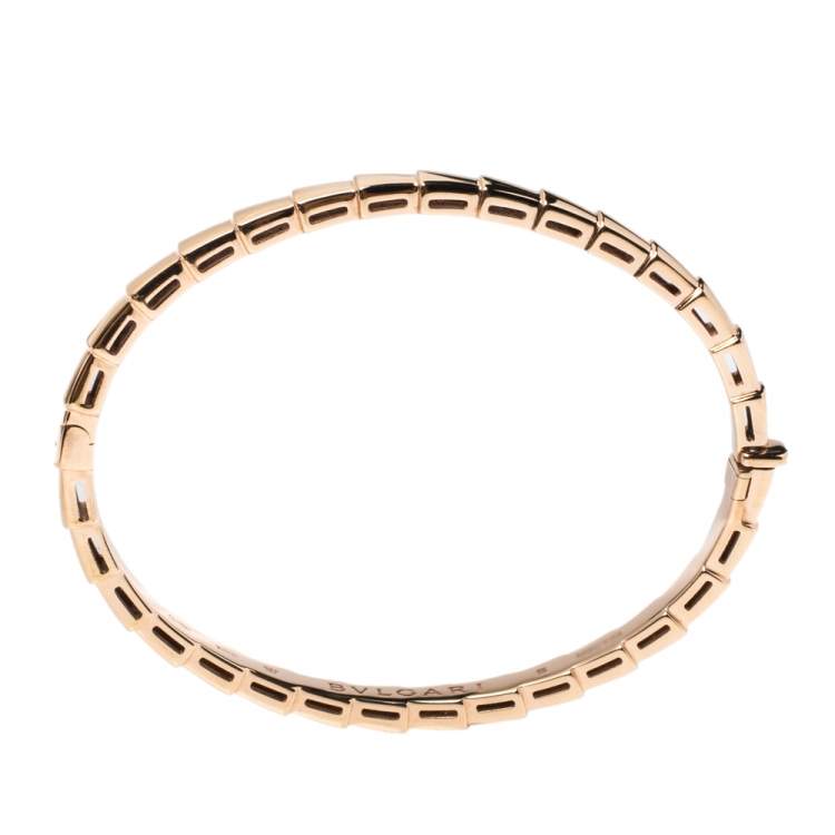 مملوكة مسبقًا Bvlgari Serpenti Viper 18K Rose Gold Bracelet S