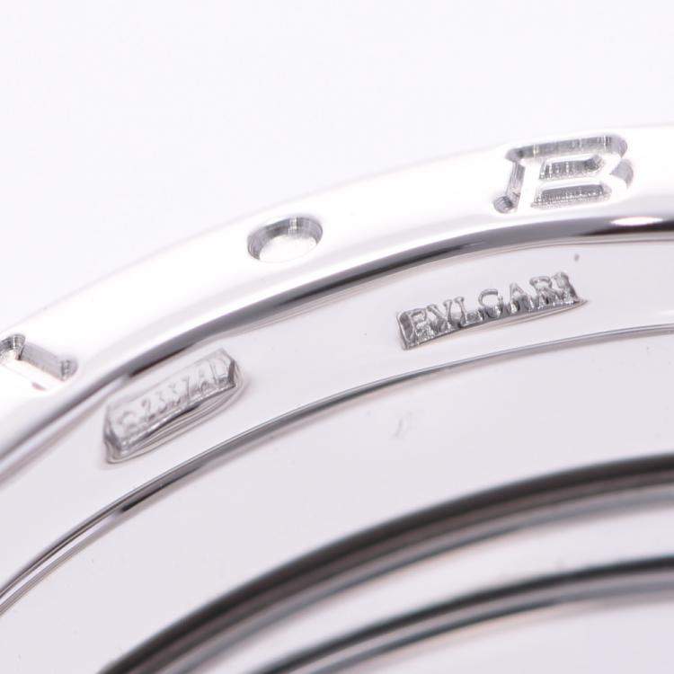 Pre Owned Bvlgari B.Zero1 1-Band 18K White Gold Ring Size EU 53