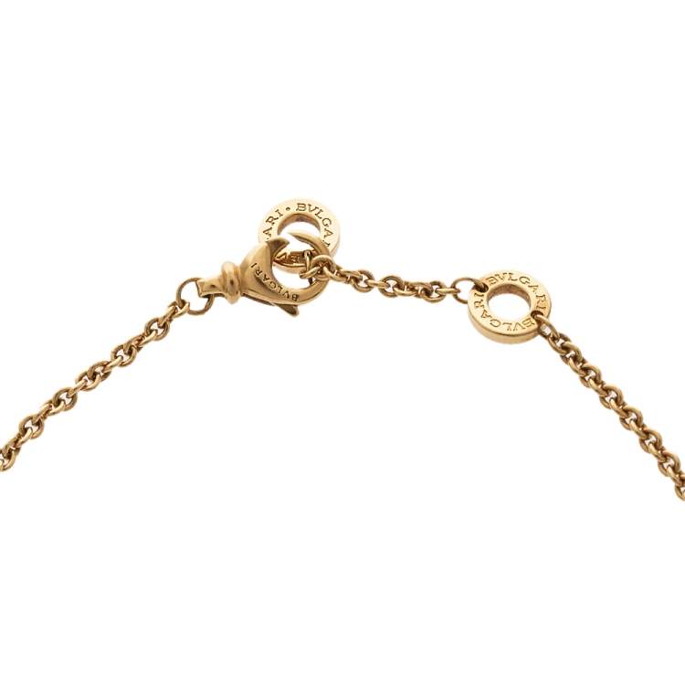 Pre Owned Bvlgari B.zero1 18K Three Tone Gold Element Soft Bracelet