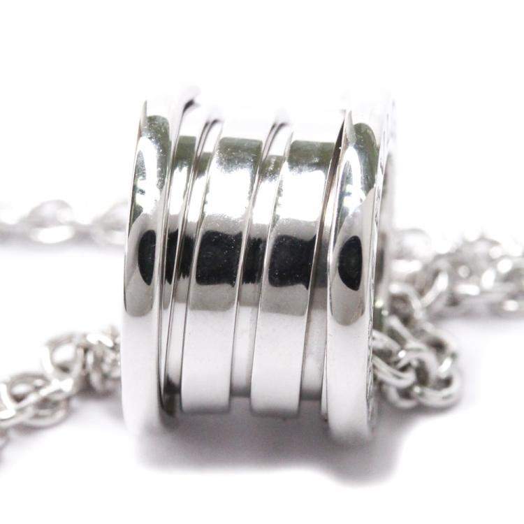 Pre Owned Bvlgari 18K White Gold B.zero1 Pendant Necklace