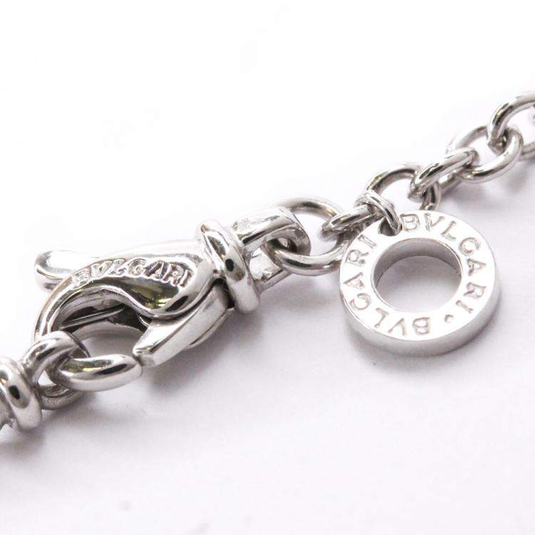 Pre Owned Bvlgari 18K White Gold B.zero1 Pendant Necklace