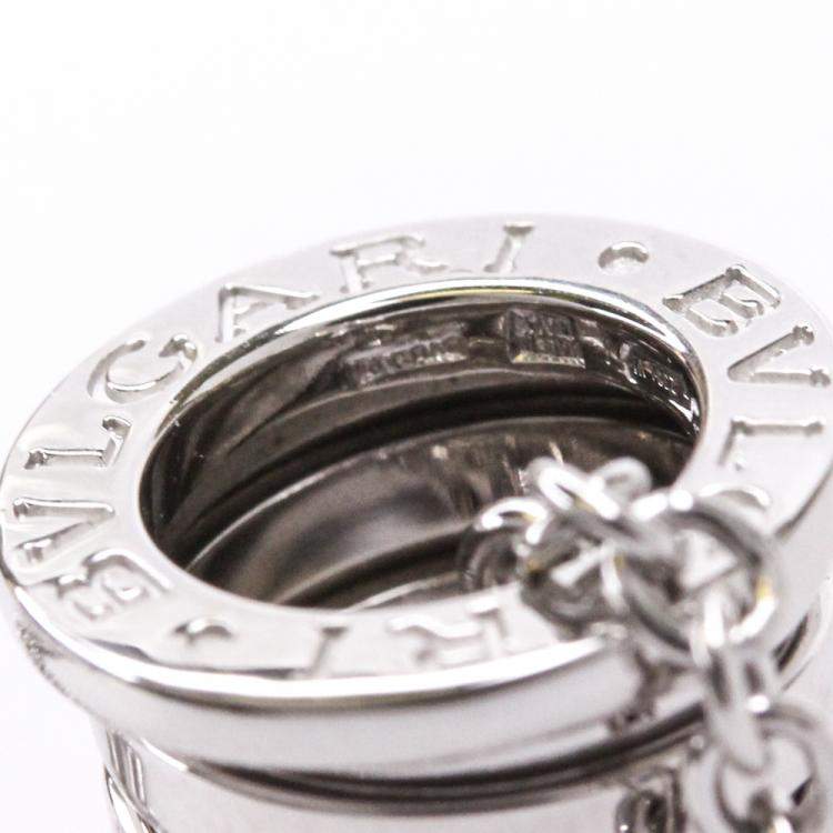 Pre Owned Bvlgari 18K White Gold B.zero1 Pendant Necklace