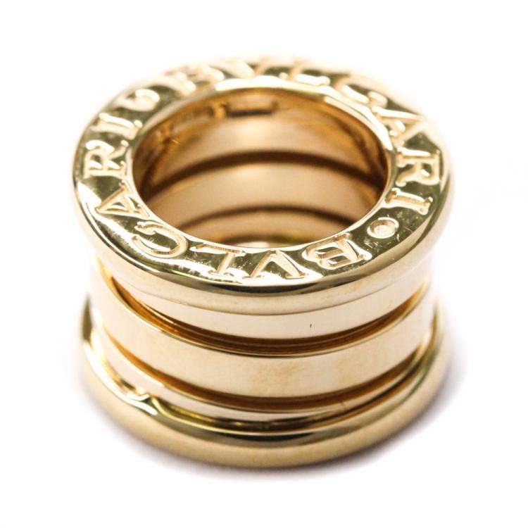 Pre Owned Bvlgari 18K Yellow Gold B.zero1 Pendant Necklace