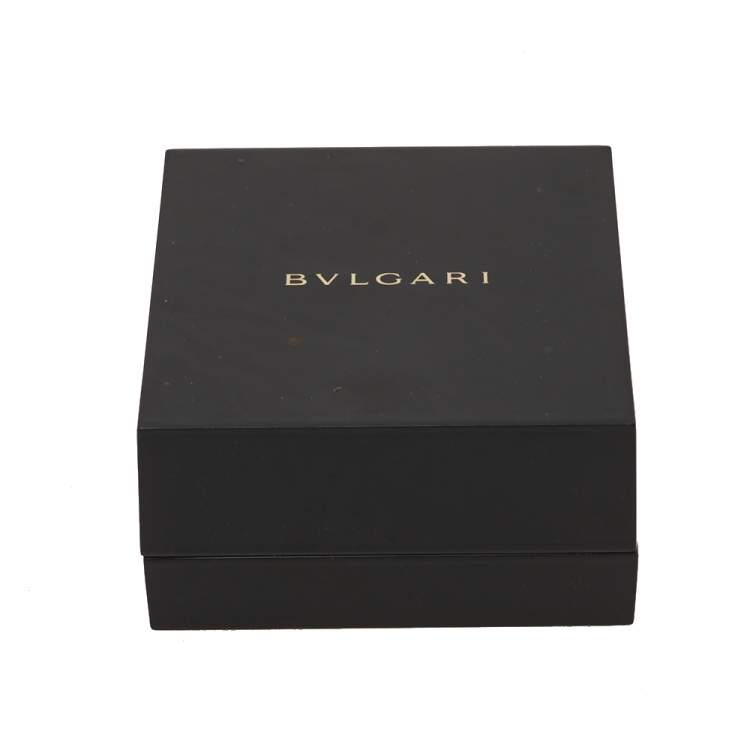 Pre Owned Bvlgari B.Zero1 Black Ceramic 18K Rose Gold 4-Band Ring Size 55