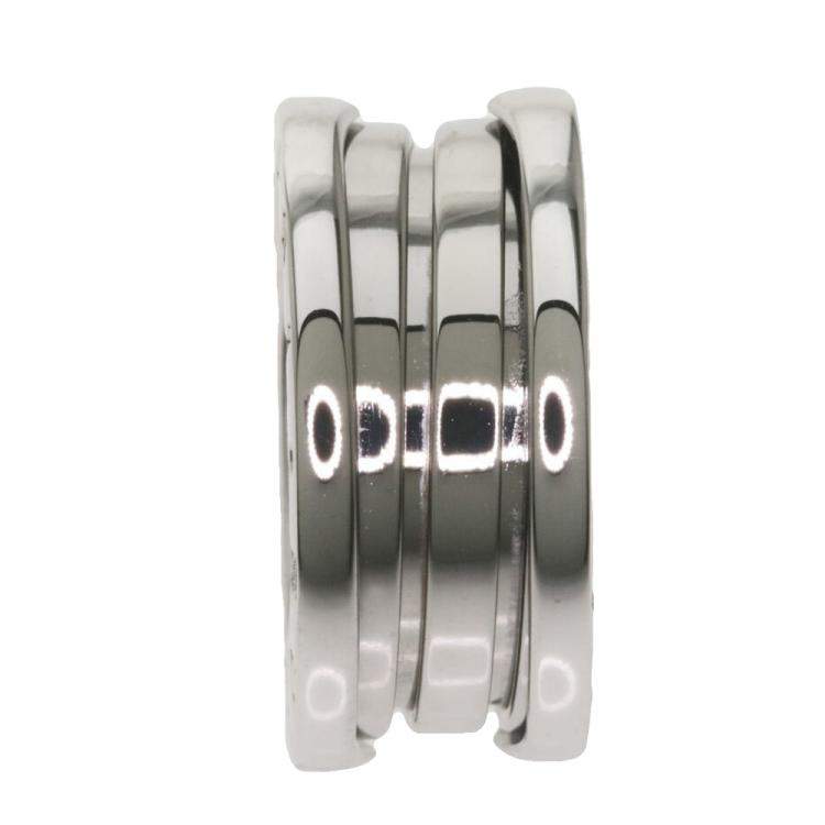 Pre Owned Bvlgari B.Zero1 3-Band 18K White Gold Ring Size EU 48