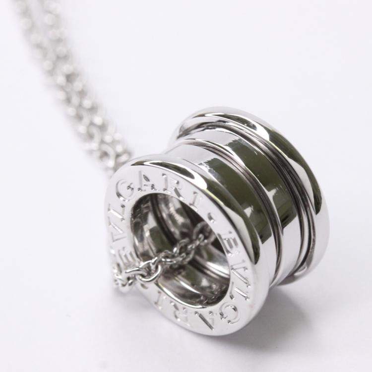 Pre Owned Bvlgari B.Zero1 18K White Gold Necklace