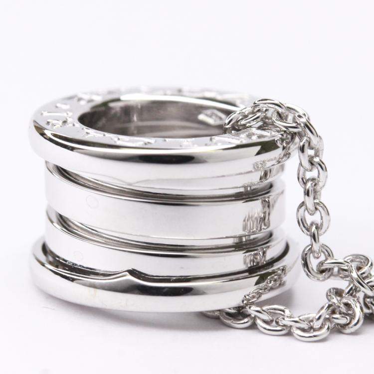 Pre Owned Bvlgari B.Zero1 18K White Gold Necklace