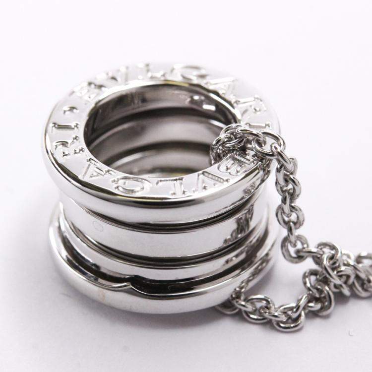 Pre Owned Bvlgari B.Zero1 18K White Gold Necklace