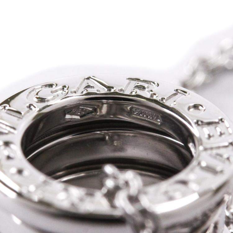 Pre Owned Bvlgari B.Zero1 18K White Gold Necklace