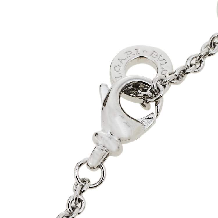 Pre Owned Bvlgari B.Zero1 18K White Gold Soft Bracelet