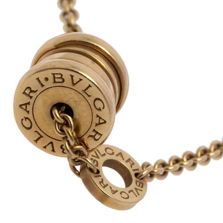 Pre Owned Bvlgari B.Zero1 18K Yellow Gold Soft Station Bracelet