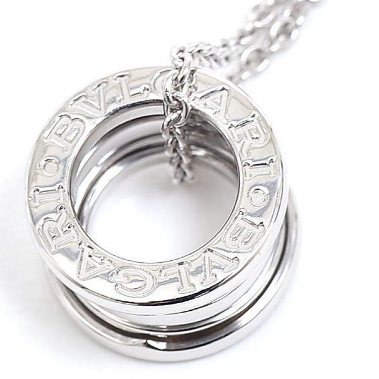Pre Owned Bvlgari B.Zero1 18K White Gold Necklace