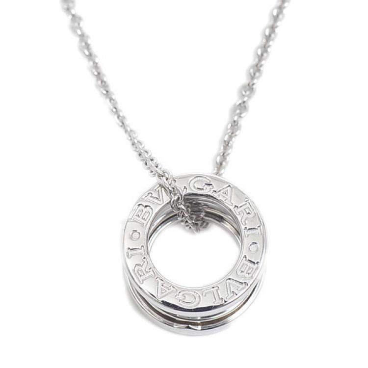 Pre Owned Bvlgari B.Zero1 18K White Gold Necklace
