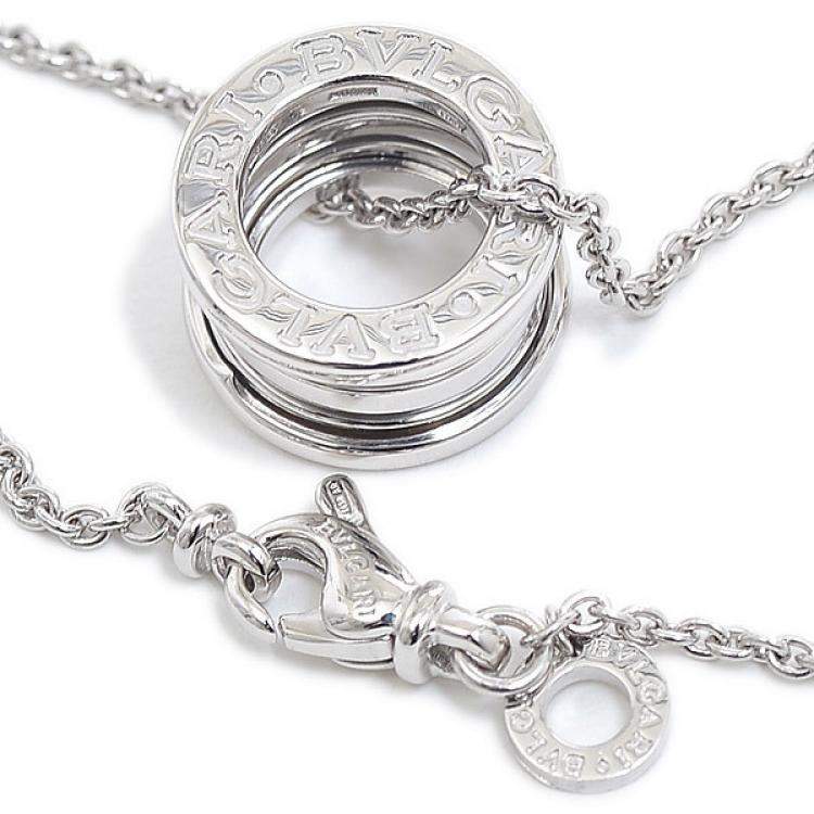 Pre Owned Bvlgari B.Zero1 18K White Gold Necklace