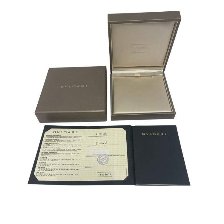 Pre Owned Bvlgari B.Zero1 18K White Gold Necklace