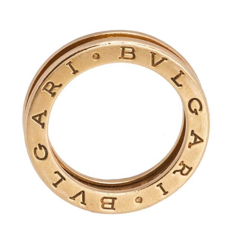 Pre Owned Bvlgari B.Zero1 18K Rose Gold 1-Band Ring Size 51