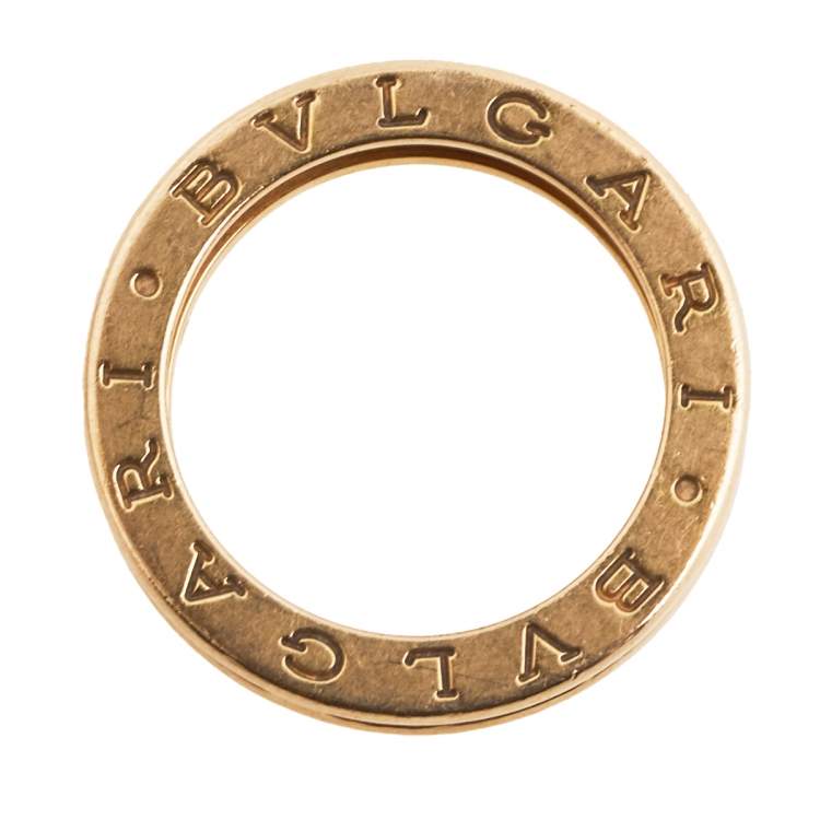 Pre Owned Bvlgari B.Zero1 18K Rose Gold 1-Band Ring Size 51