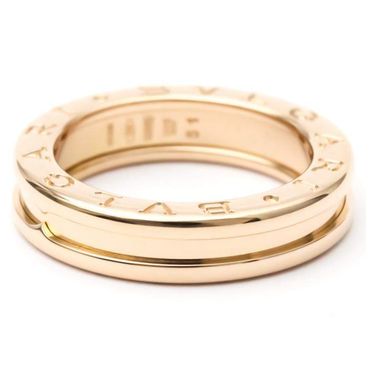 Pre Owned Bvlgari B.Zero1 1-Band 18K Rose Gold Ring EU 51