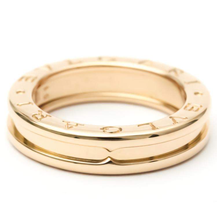 Pre Owned Bvlgari B.Zero1 1-Band 18K Rose Gold Ring EU 51