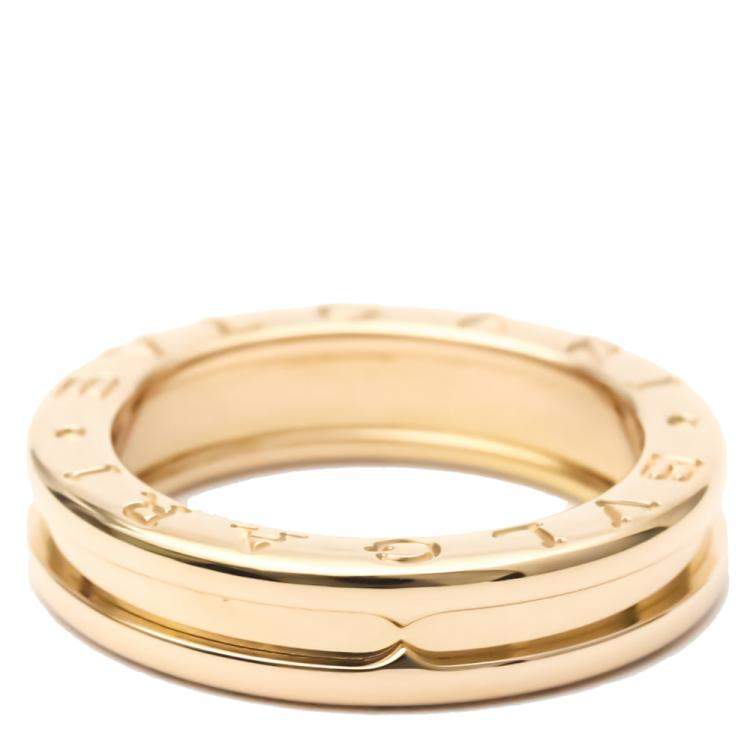Pre Owned Bvlgari B.Zero1 1-Band 18K Rose Gold Ring EU 51