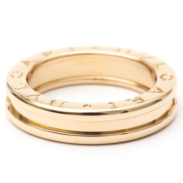 Pre Owned Bvlgari B.Zero1 1-Band 18K Rose Gold Ring EU 51