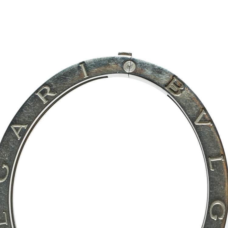 Pre Owned Bvlgari B.Zero1 18k Yellow Gold and Stainless Steel Bangle Bracelet