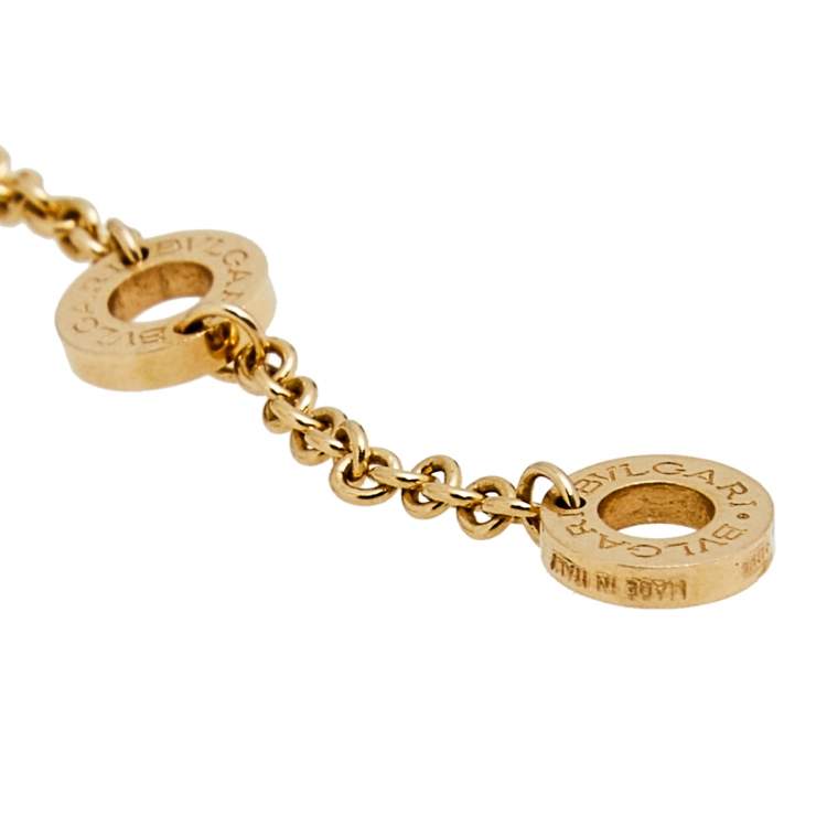 Pre Owned Bvlgari B.Zero1 18K Rose Gold Small Round Pendant Necklace