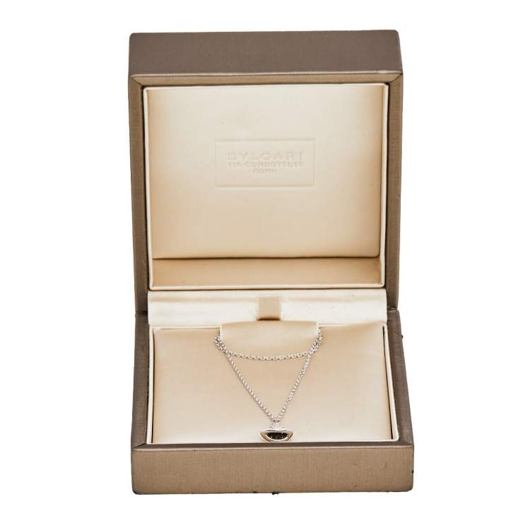 Pre Owned Bvlgari Divas' Dream Diamonds 18k White Gold Charm Bracelet SM