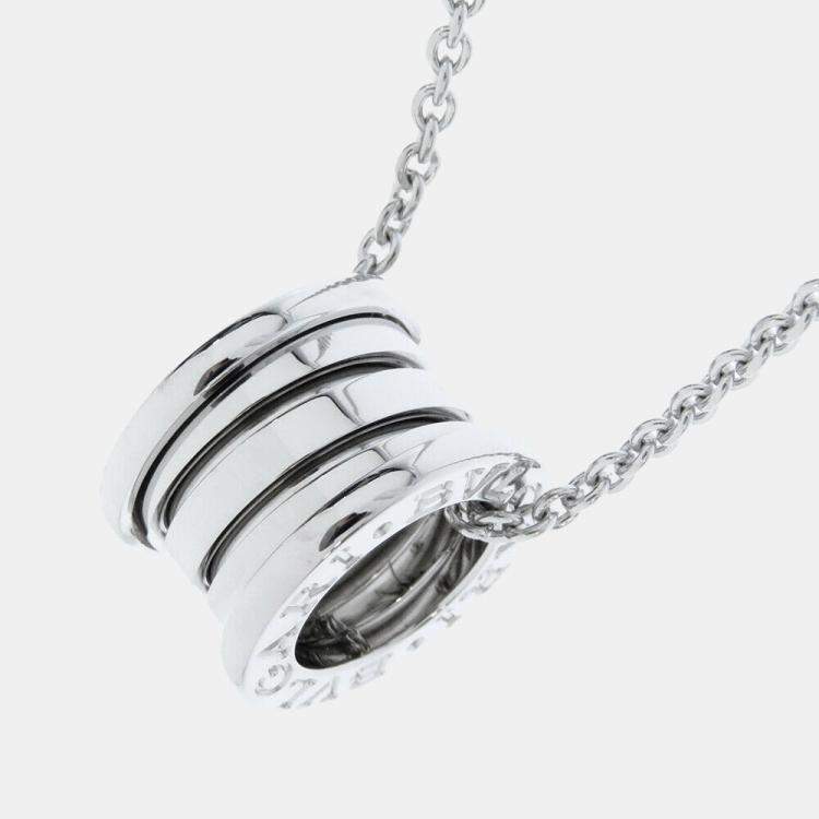 Pre Owned Bvlgari B.Zero1 18K White Gold Necklace