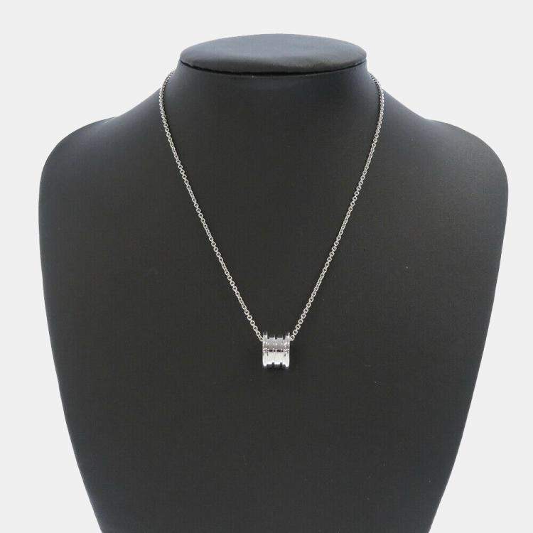 Pre Owned Bvlgari B.Zero1 18K White Gold Necklace