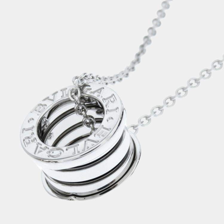 Pre Owned Bvlgari B.Zero1 18K White Gold Necklace