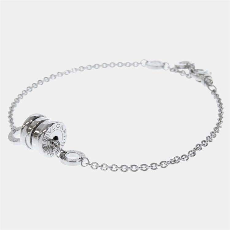 Pre Owned Bvlgari B-zero1 18K White Gold Bracelet 17