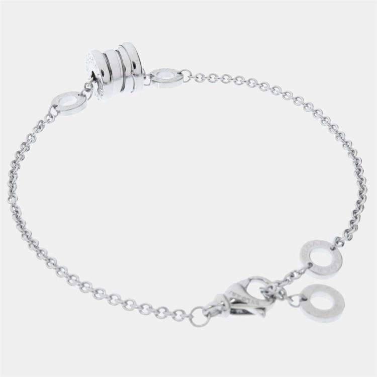 Pre Owned Bvlgari B-zero1 18K White Gold Bracelet 17