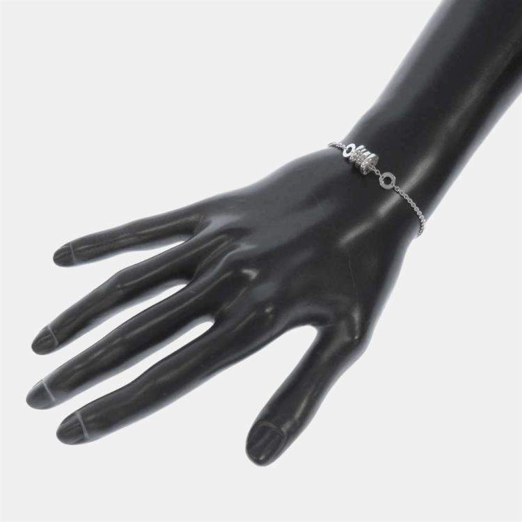 Pre Owned Bvlgari B-zero1 18K White Gold Bracelet 17