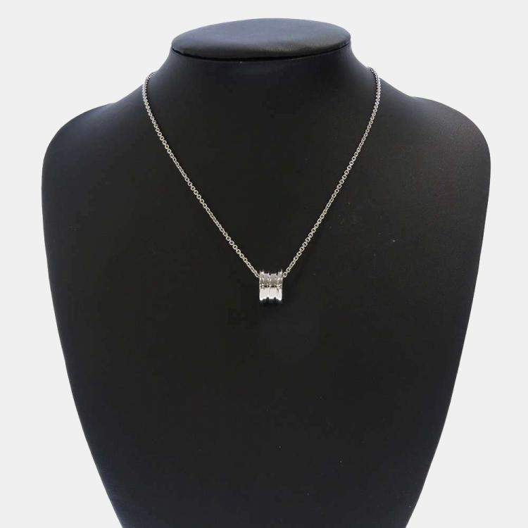 Pre Owned Bvlgari B.Zero1 18K White Gold Necklace