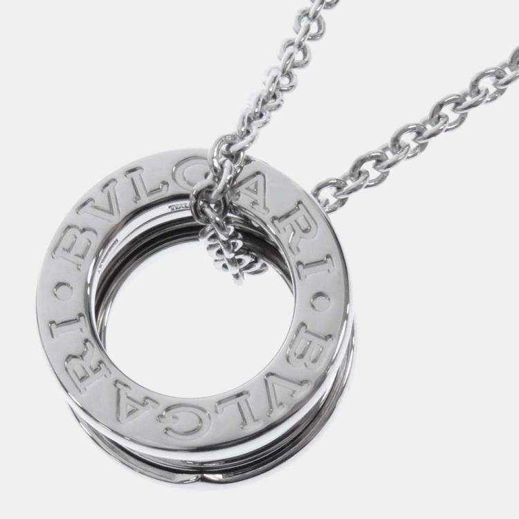 Pre Owned Bvlgari B.Zero1 18K White Gold Necklace