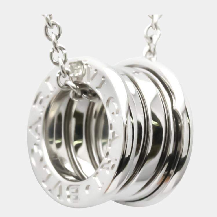 Pre Owned Bvlgari B.Zero1 18K White Gold Necklace