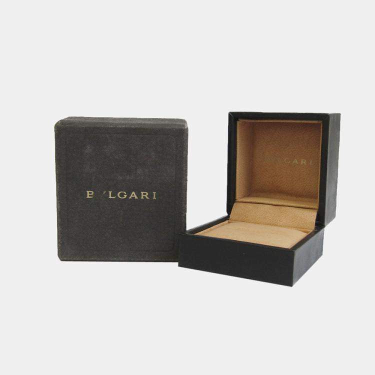 Pre Owned Bvlgari Bvlgari 18K White Gold Diamond Ring EU 53