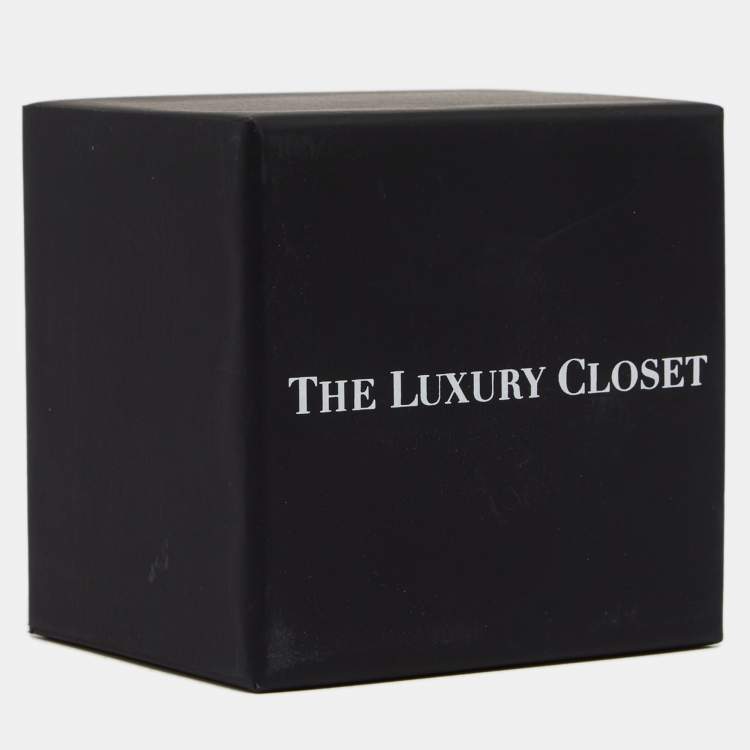 Pre Owned Bvlgari Diamond Black Ceramic Band Ring Size 57